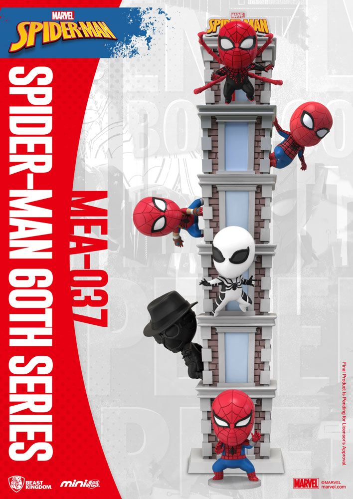 MARVEL - Assortiment figurines Spider-Man 60ème Anniversaire Mini Egg Attack 8 cm