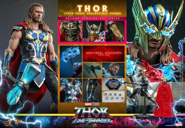 MARVEL - Figurine 1/6 Movie Masterpiece Deluxe Version Thor : Love and Thunder 32 cm – Image 18