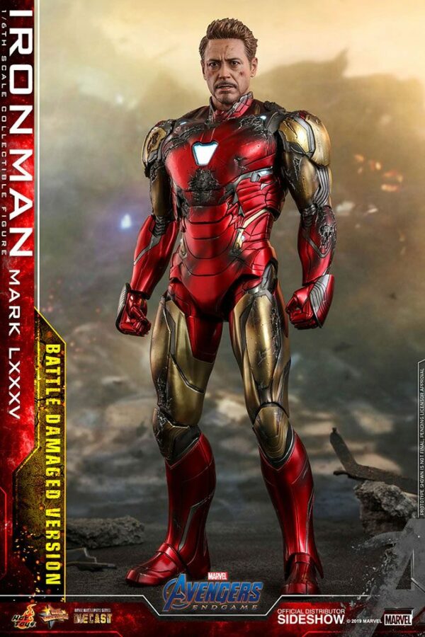 MARVEL – Figurine 1/6 Iron Man Mark LXXXV Damaged Version (Avengers : Endgame) 32 cm – Image 4