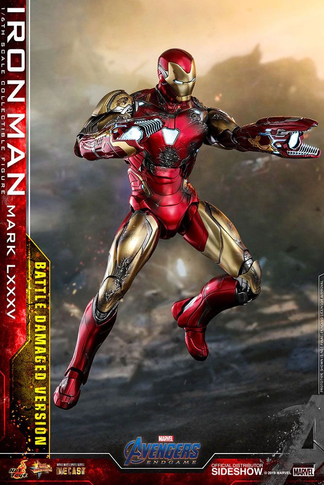 MARVEL – Figurine 1/6 Iron Man Mark LXXXV Damaged Version (Avengers : Endgame) 32 cm