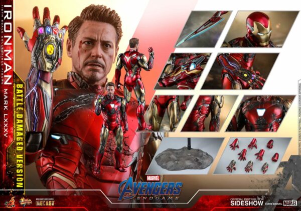 MARVEL – Figurine 1/6 Iron Man Mark LXXXV Damaged Version (Avengers : Endgame) 32 cm – Image 12
