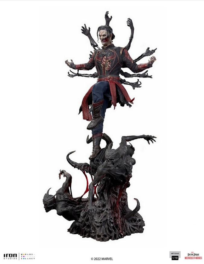 MARVEL - Statuette Art Scale 1/10 Zombie Strange (Doctor Strange in The Multiverse of Madness) 31 cm