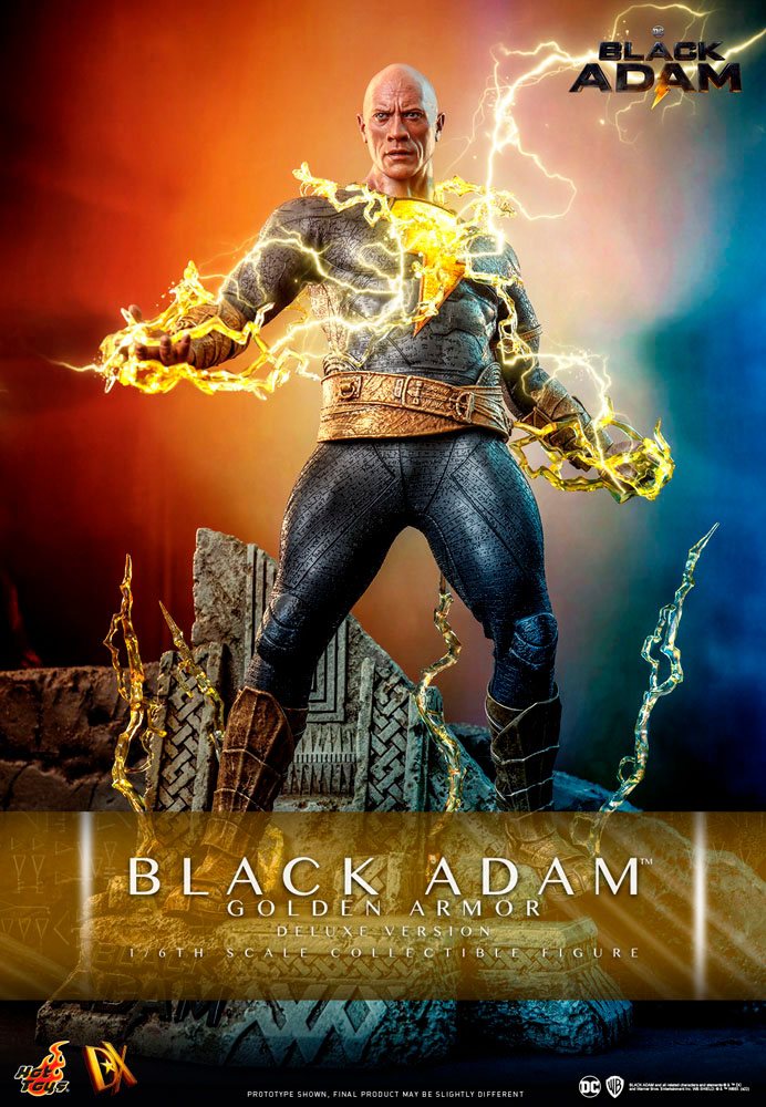 DC COMICS – Figurine DX 1/6 Black Adam (Golden Armor) Deluxe Version 33 cm