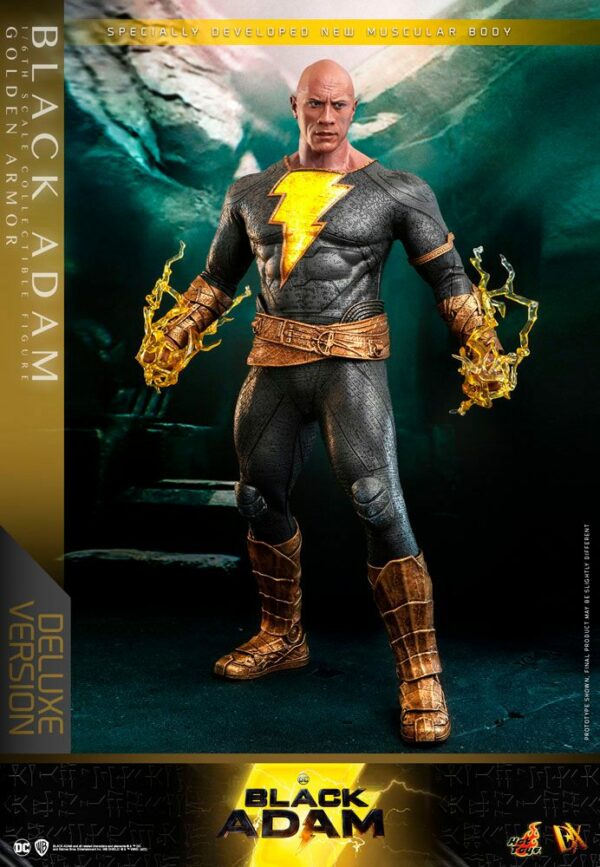 DC COMICS – Figurine DX 1/6 Black Adam (Golden Armor) Deluxe Version 33 cm – Image 6