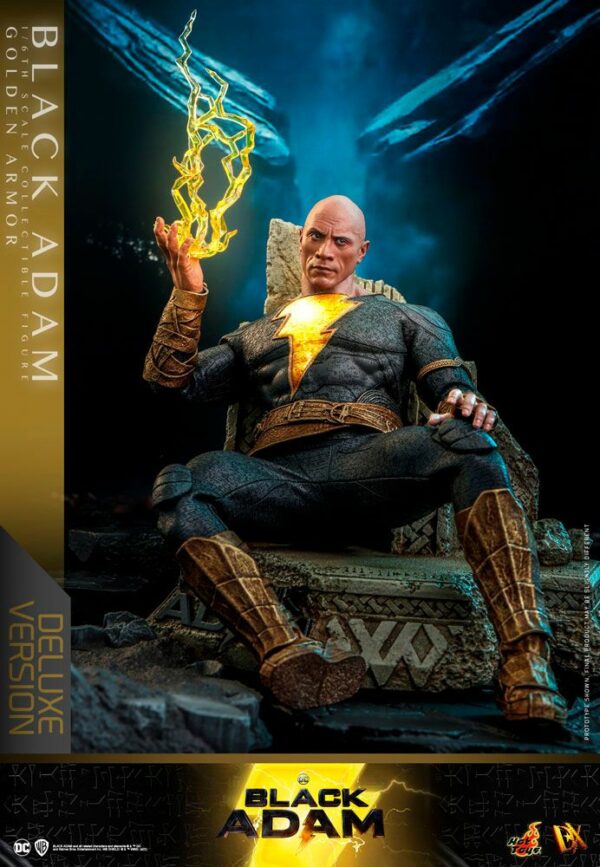 DC COMICS – Figurine DX 1/6 Black Adam (Golden Armor) Deluxe Version 33 cm – Image 7