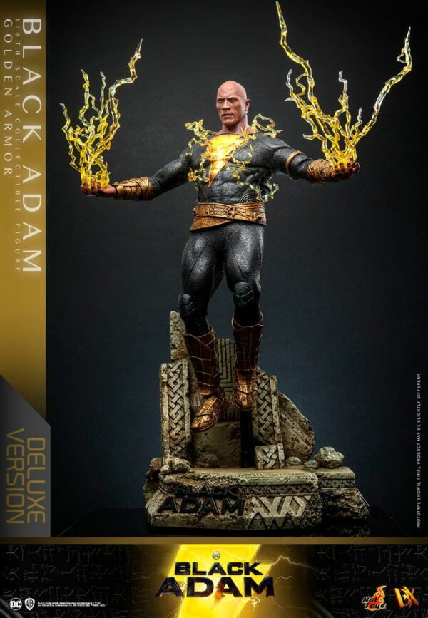 DC COMICS – Figurine DX 1/6 Black Adam (Golden Armor) Deluxe Version 33 cm – Image 9