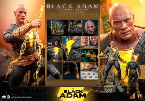 DC COMICS – Figurine DX 1/6 Black Adam (Golden Armor) Deluxe Version 33 cm – Image 19