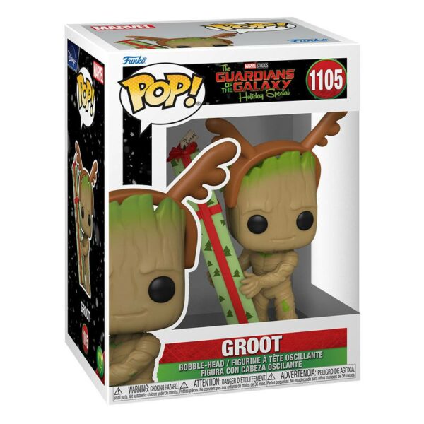 Les Gardiens de la Galaxie Baby Groot (Holiday Special) – Figurine Marvel Funko POP! n°1105 – Image 2