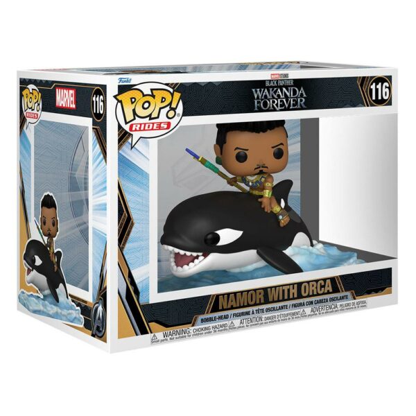 Namor avec Orque (Wakanda Forever) - Figurine Marvel Ride Super Deluxe POP! n°116 – Image 2