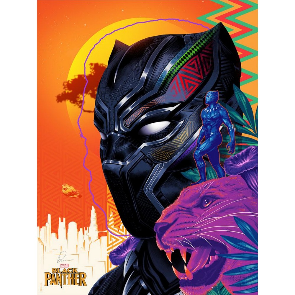 MARVEL - Art Print Black Panther: Long Live the King (61x46)