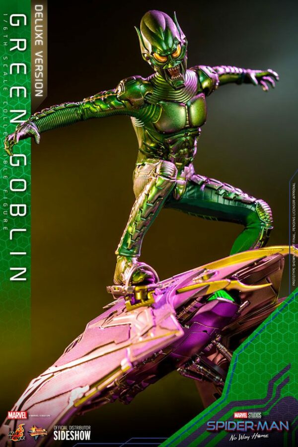 MARVEL - Figurine 1/6 Movie Masterpiece Bouffon Vert Deluxe Version (Spider-Man : No Way Home) 30 cm – Image 5