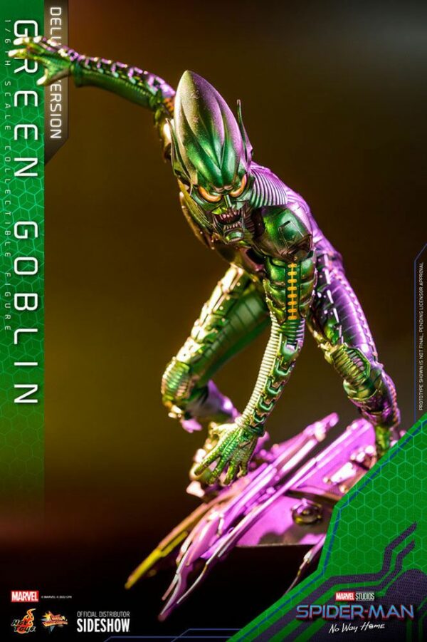 MARVEL - Figurine 1/6 Movie Masterpiece Bouffon Vert Deluxe Version (Spider-Man : No Way Home) 30 cm – Image 8