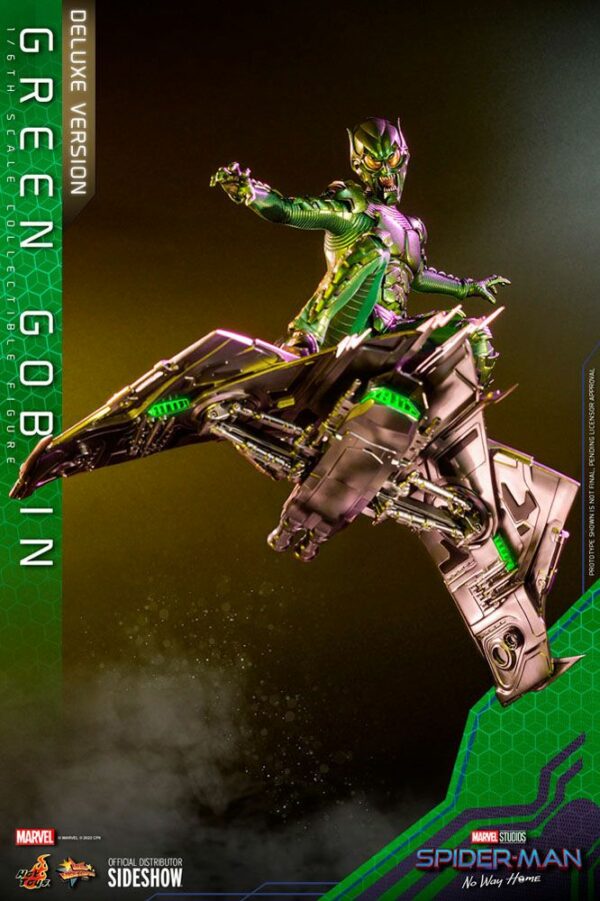 MARVEL - Figurine 1/6 Movie Masterpiece Bouffon Vert Deluxe Version (Spider-Man : No Way Home) 30 cm – Image 9