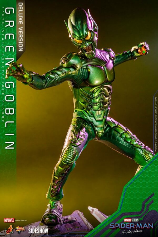 MARVEL - Figurine 1/6 Movie Masterpiece Bouffon Vert Deluxe Version (Spider-Man : No Way Home) 30 cm – Image 11