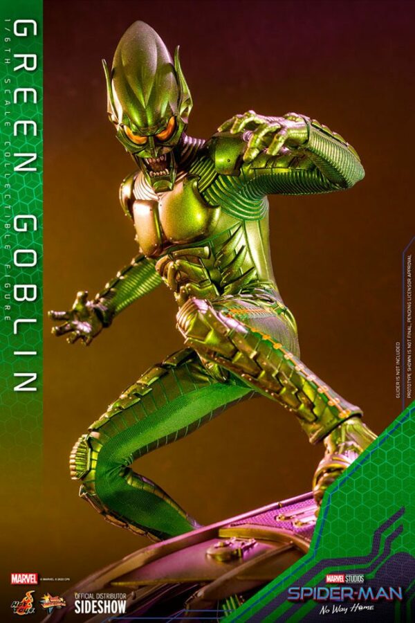 MARVEL - Figurine 1/6 Movie Masterpiece Bouffon Vert (Spider-Man : No Way Home) 30 cm – Image 9