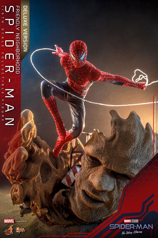 MARVEL – Figurine 1/6 Movie Masterpiece Friendly Neighborhood Spider-Man Deluxe Version (Spider-Man : No Way Home) 30 cm