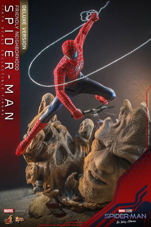 MARVEL – Figurine 1/6 Movie Masterpiece Friendly Neighborhood Spider-Man Deluxe Version (Spider-Man : No Way Home) 30 cm – Image 3