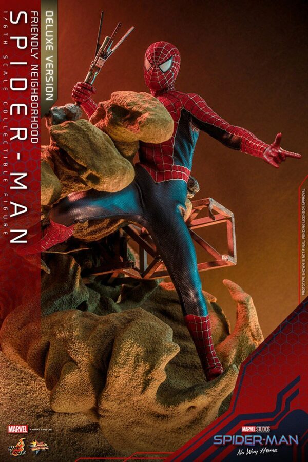 MARVEL – Figurine 1/6 Movie Masterpiece Friendly Neighborhood Spider-Man Deluxe Version (Spider-Man : No Way Home) 30 cm – Image 6