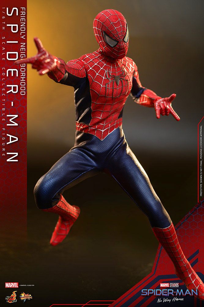 MARVEL - Figurine 1/6 Movie Masterpiece Friendly Neighborhood Spider-Man (Spider-Man : No Way Home) 30 cm