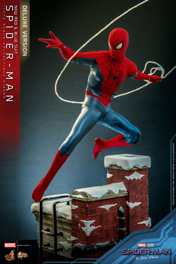 MARVEL – Figurine 1/6 Movie Masterpiece Deluxe Version Spider-Man : No Way Home (Finale Suit) 28 cm – Image 4