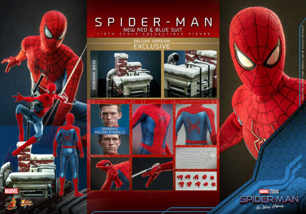 MARVEL – Figurine 1/6 Movie Masterpiece Deluxe Version Spider-Man : No Way Home (Finale Suit) 28 cm – Image 18