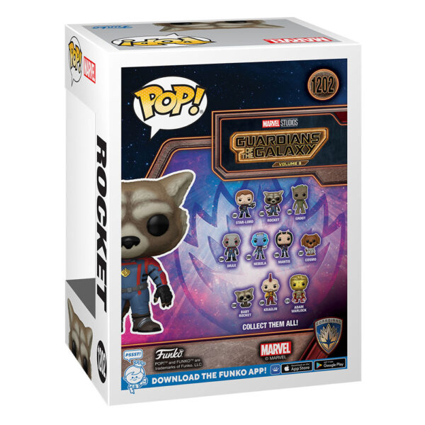 Rocket Raccoon (Les Gardiens de la Galaxie Vol. 3) – Figurine Marvel Funko POP! n°1202 – Image 3