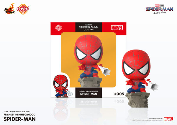MARVEL – Figurine Cosbi Friendly Neighborhood Spider-Man (No Way Home) 8 cm – Image 2