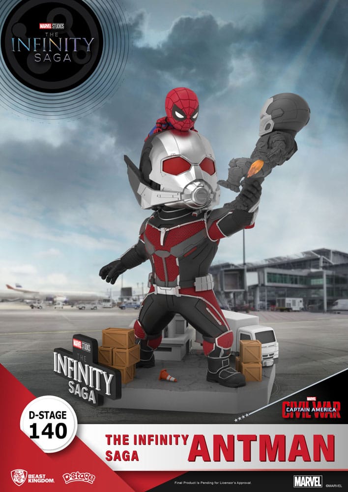 MARVEL - Diorama The Infinity Saga Ant-Man Civil War D-Stage 14 cm