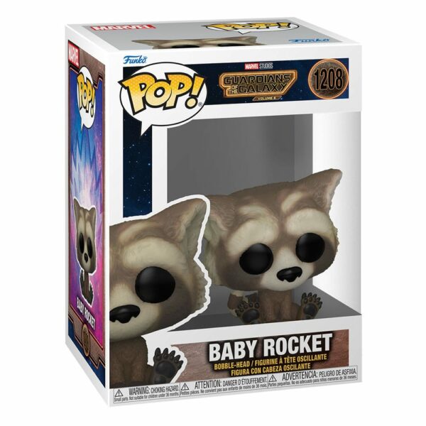 Baby Rocket (Les Gardiens de la Galaxie Vol. 3) – Figurine Marvel Funko POP! n°1208 – Image 2