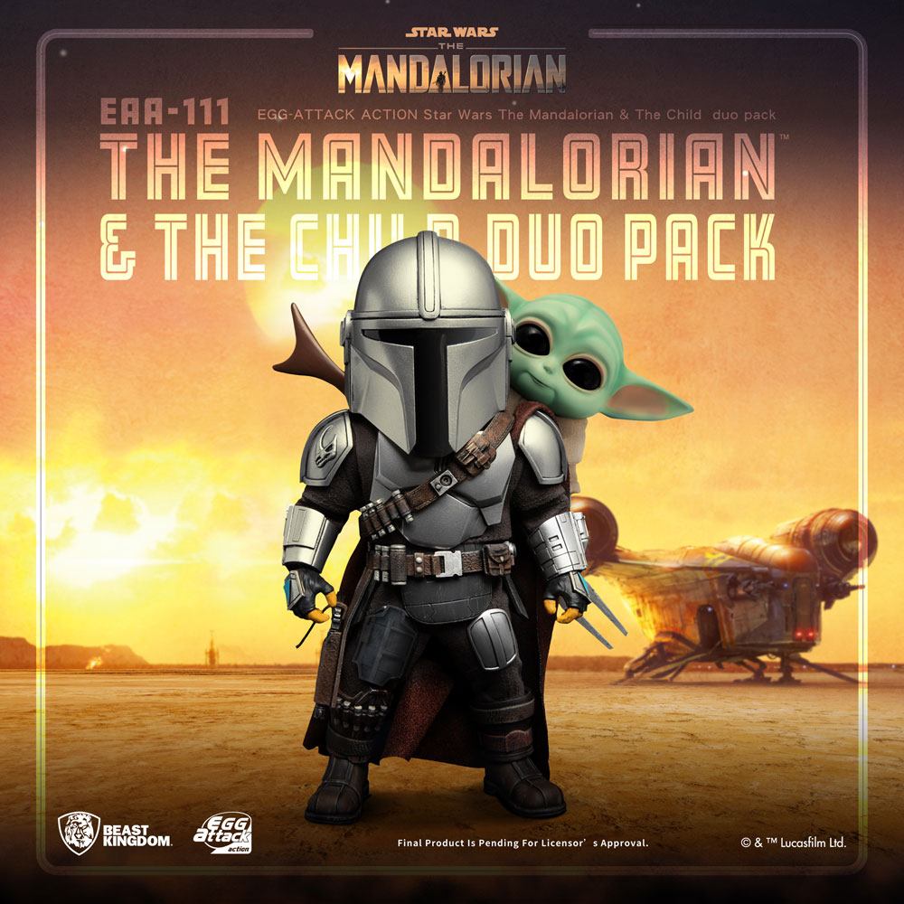 STAR WARS - Figurine Egg Attack The Mandalorian & Grogu 17 cm