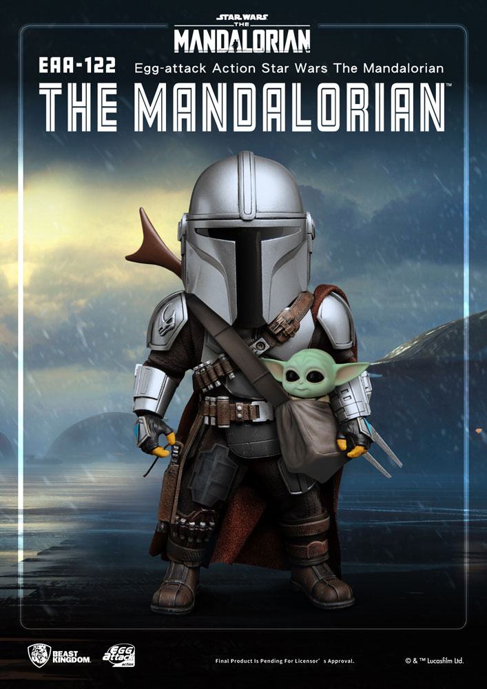 STAR WARS - Figurine Egg Attack Action The Mandalorian 17 cm
