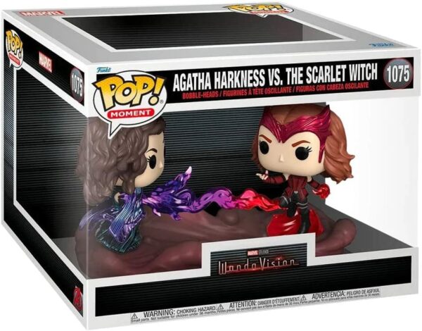 Pack The Scarlet Witch vs Agatha Harkness (WandaVision) – Figurine Marvel Funko POP Moment! n°1075 – Image 2