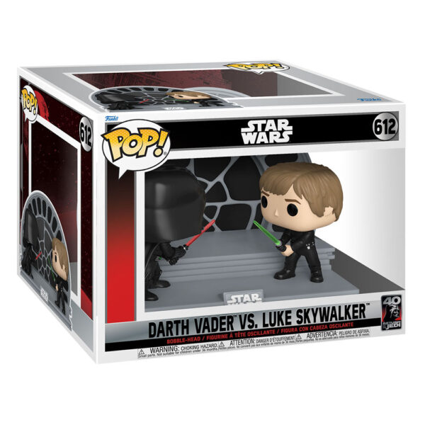 Pack Luke Skywalker vs Dark Vador - Figurine Funko POP! Moment Star Wars Le Retour du Jedi 40ème anniversaire n°612 – Image 2