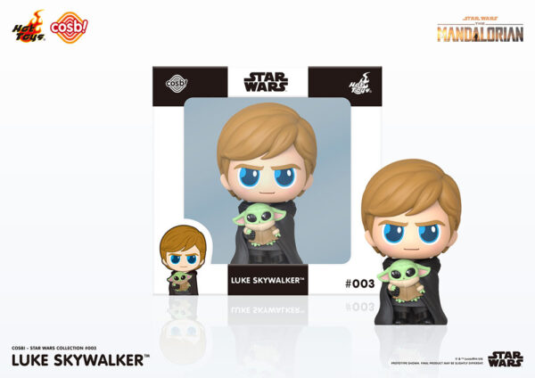 STAR WARS - Figurine Cosbi Luke Skywalker & Grogu 8 cm – Image 2