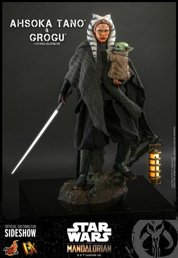 STAR WARS - Pack 2 Figurines 1/6 Ahsoka Tano & Grogu (The Mandalorian) 29 cm – Image 3