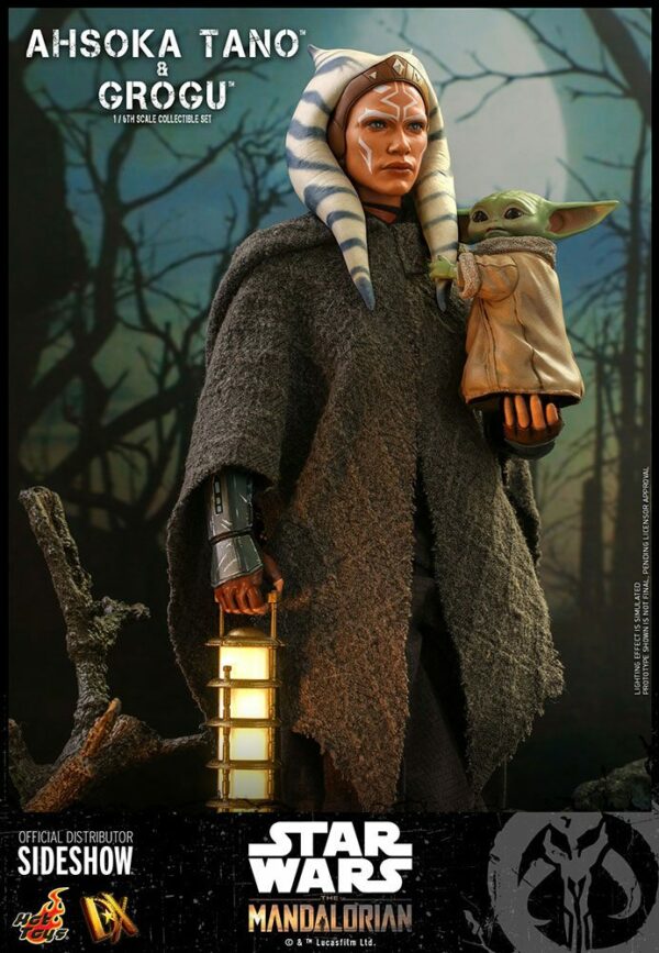 STAR WARS - Pack 2 Figurines 1/6 Ahsoka Tano & Grogu (The Mandalorian) 29 cm – Image 5