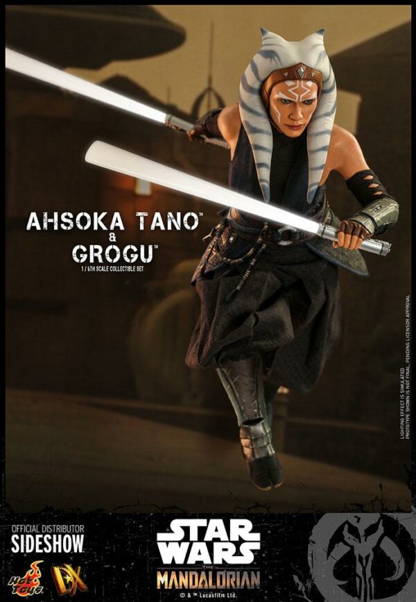 STAR WARS - Pack 2 Figurines 1/6 Ahsoka Tano & Grogu (The Mandalorian) 29 cm – Image 8