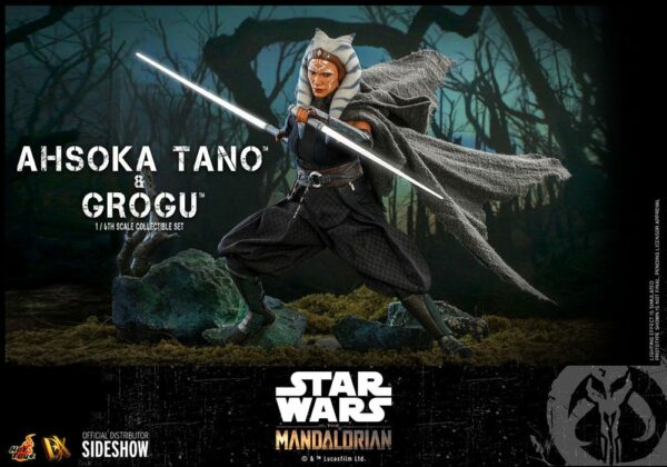 STAR WARS - Pack 2 Figurines 1/6 Ahsoka Tano & Grogu (The Mandalorian) 29 cm – Image 14