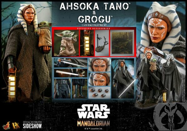 STAR WARS - Pack 2 Figurines 1/6 Ahsoka Tano & Grogu (The Mandalorian) 29 cm – Image 24