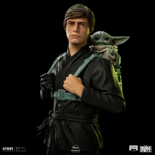 STAR WARS - Statuette 1/10 Art Scale Luke Skywalker & Grogu Training (The Book of Boba Fett) 20 cm – Image 8