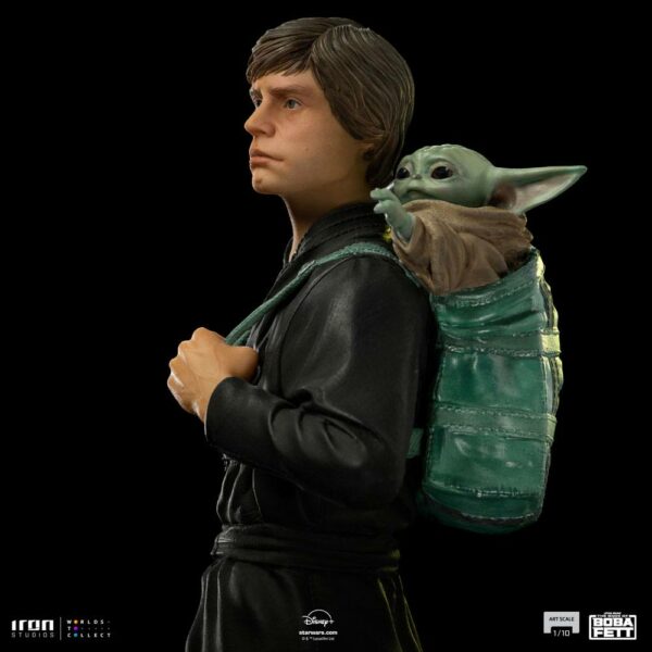 STAR WARS - Statuette 1/10 Art Scale Luke Skywalker & Grogu Training (The Book of Boba Fett) 20 cm – Image 12