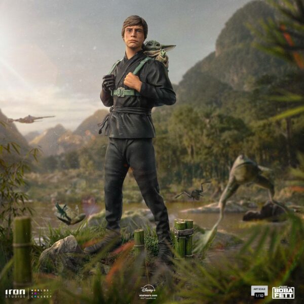 STAR WARS - Statuette 1/10 Art Scale Luke Skywalker & Grogu Training (The Book of Boba Fett) 20 cm – Image 14