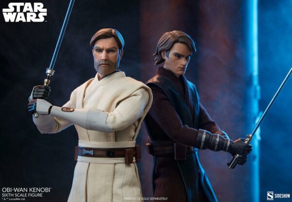 STAR WARS - Figurine 1/6 The Clone Wars Obi-Wan Kenobi 30 cm – Image 4