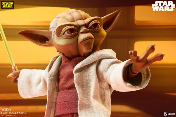 STAR WARS - Figurine 1/6 The Clone Wars Yoda 14 cm – Image 2