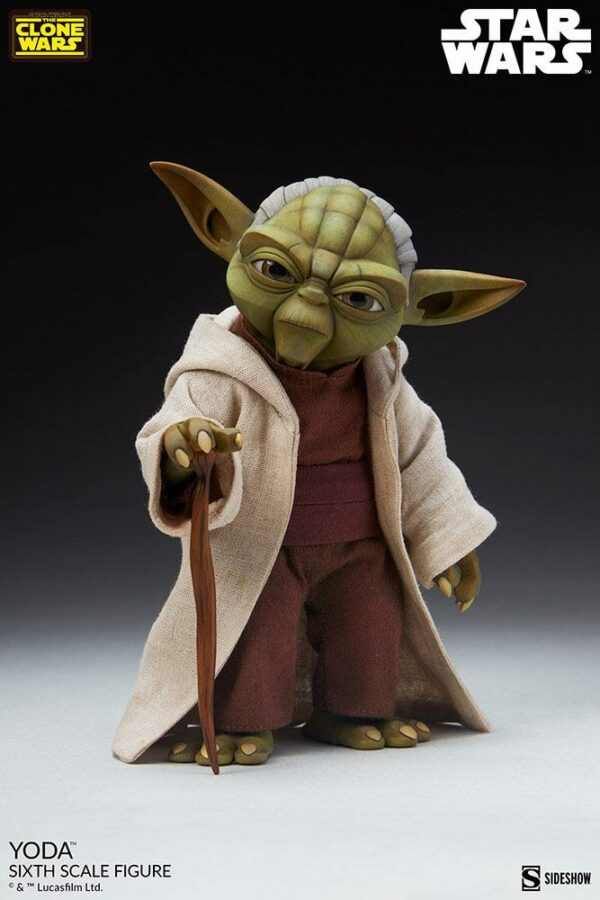 STAR WARS - Figurine 1/6 The Clone Wars Yoda 14 cm – Image 4