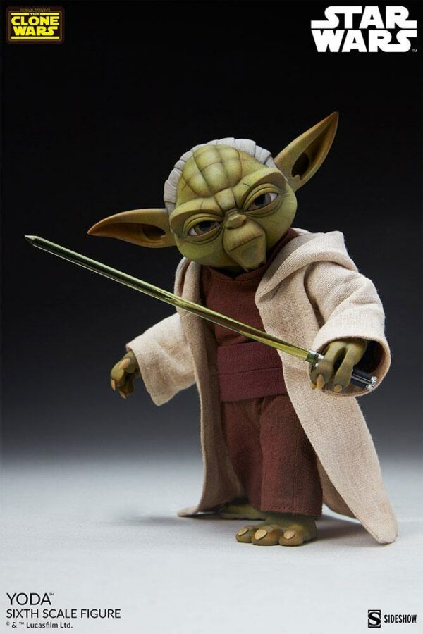 STAR WARS - Figurine 1/6 The Clone Wars Yoda 14 cm – Image 5