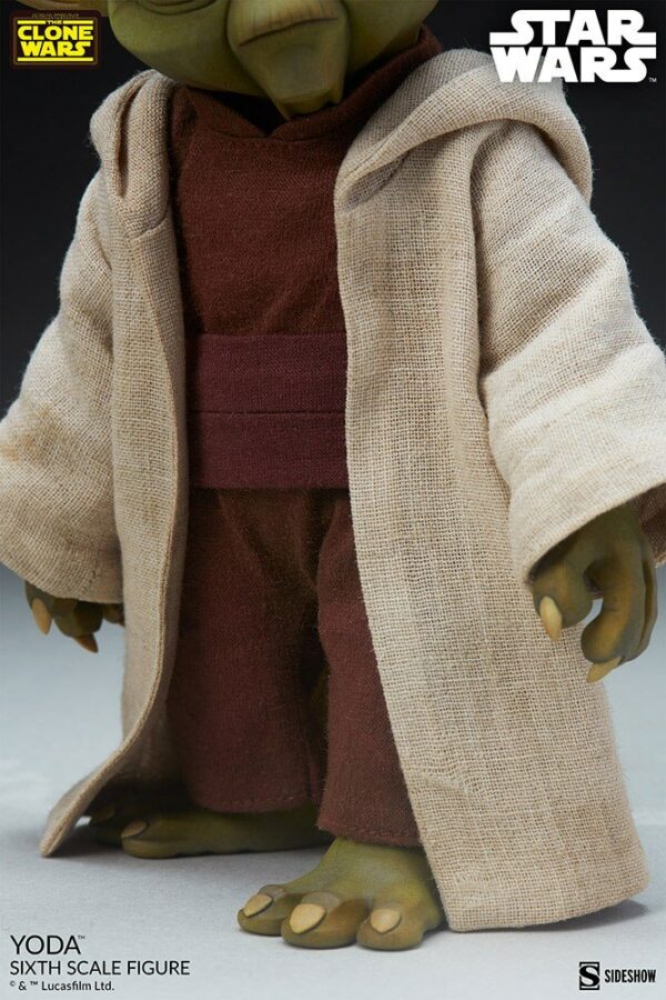 STAR WARS - Figurine 1/6 The Clone Wars Yoda 14 cm – Image 8