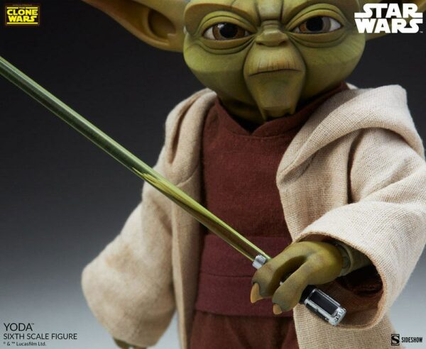STAR WARS - Figurine 1/6 The Clone Wars Yoda 14 cm – Image 11
