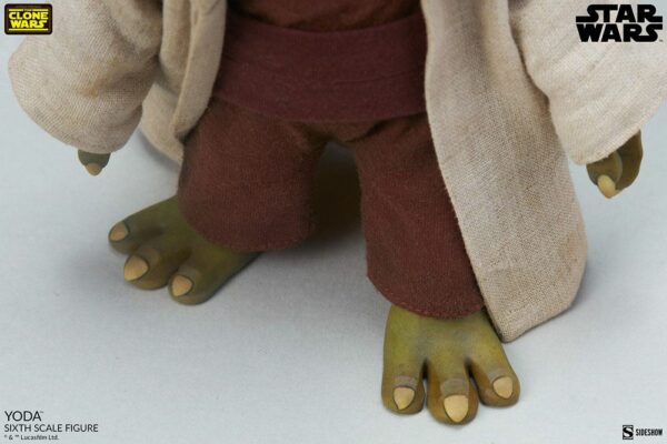 STAR WARS - Figurine 1/6 The Clone Wars Yoda 14 cm – Image 12