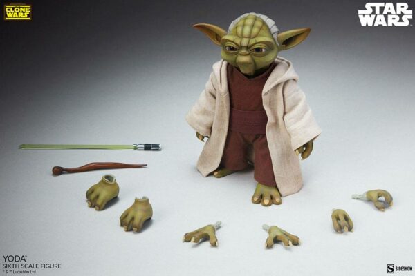 STAR WARS - Figurine 1/6 The Clone Wars Yoda 14 cm – Image 13